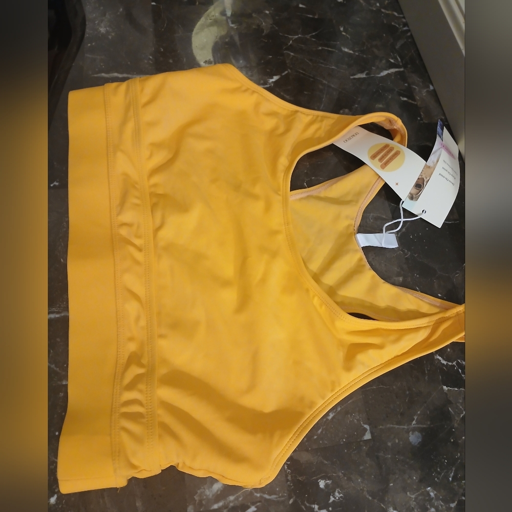 Vibrant Orange Sports Bra Top - Picture 10 of 10